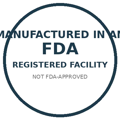 AlkaSlim FDA-registered facility, not FDA-approved